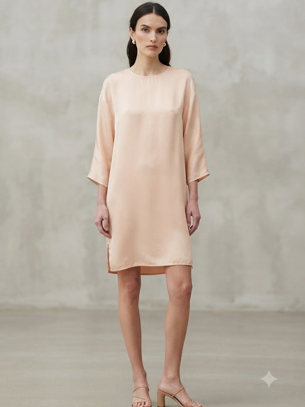 NWT Le Fou Wilfred "Robinette" Oversized Dress in Pale Peach Size 2